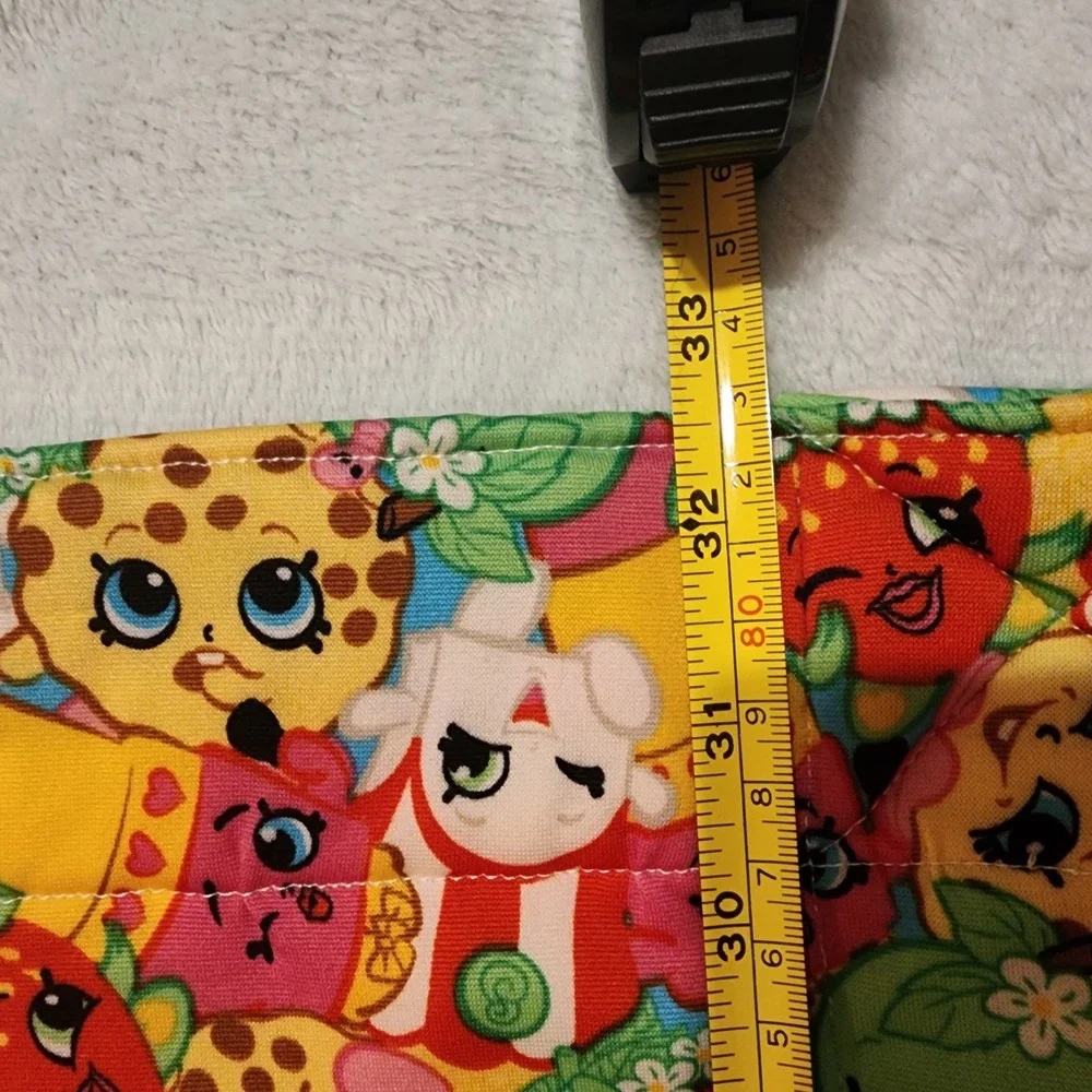 Hand Made Sewn SHOPKINS Crib Blanket Nursery‎ Play Mat Jersey Knit Super Soft